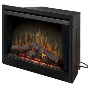 Electric fireplace silhouette