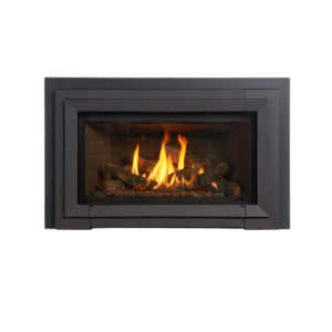 Gas fireplace insert silhouette