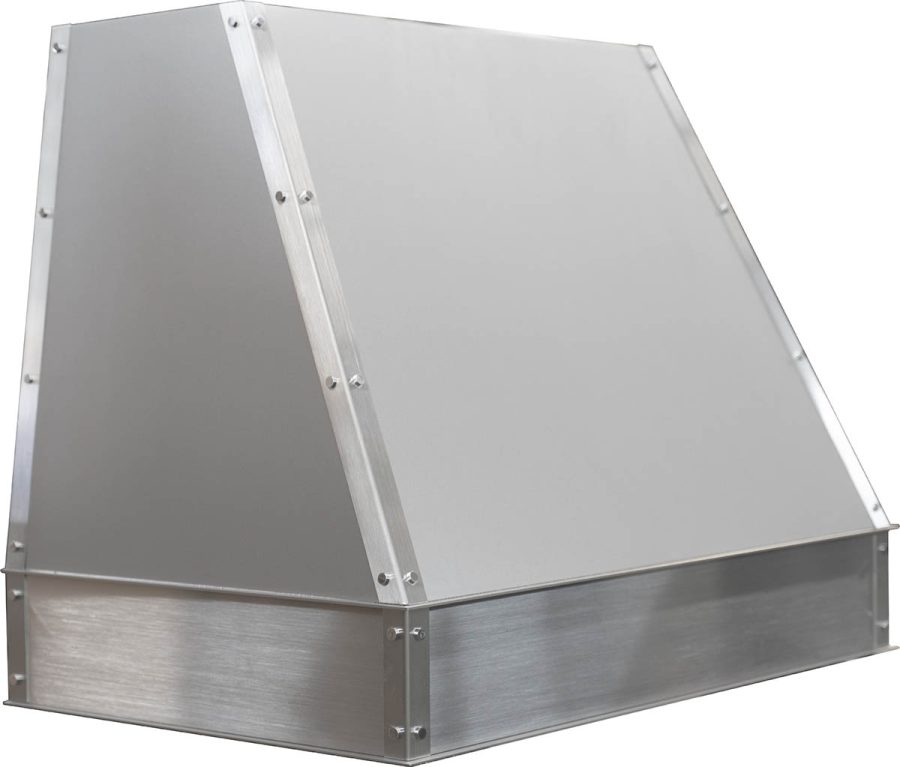 Bushed nickel range hood