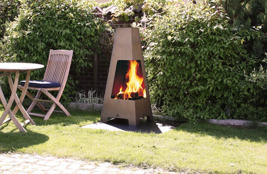 Picture of Terrazza outdoor fireplace in a yard