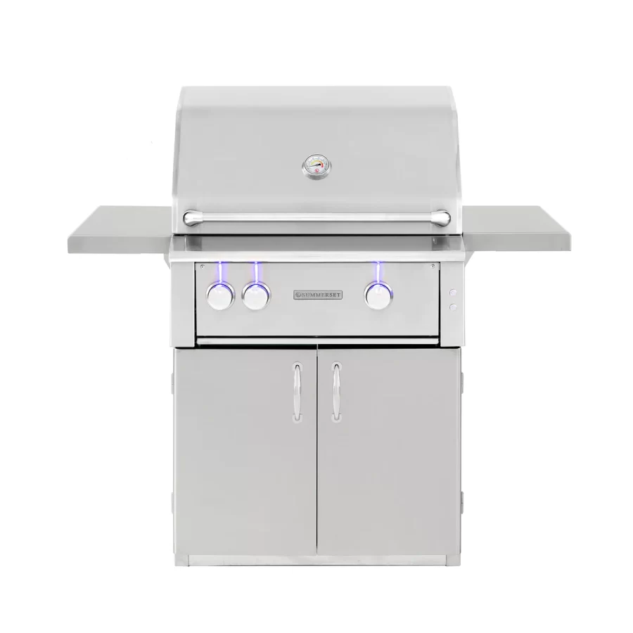 Front silhouette picture of a luxury freestanding grill